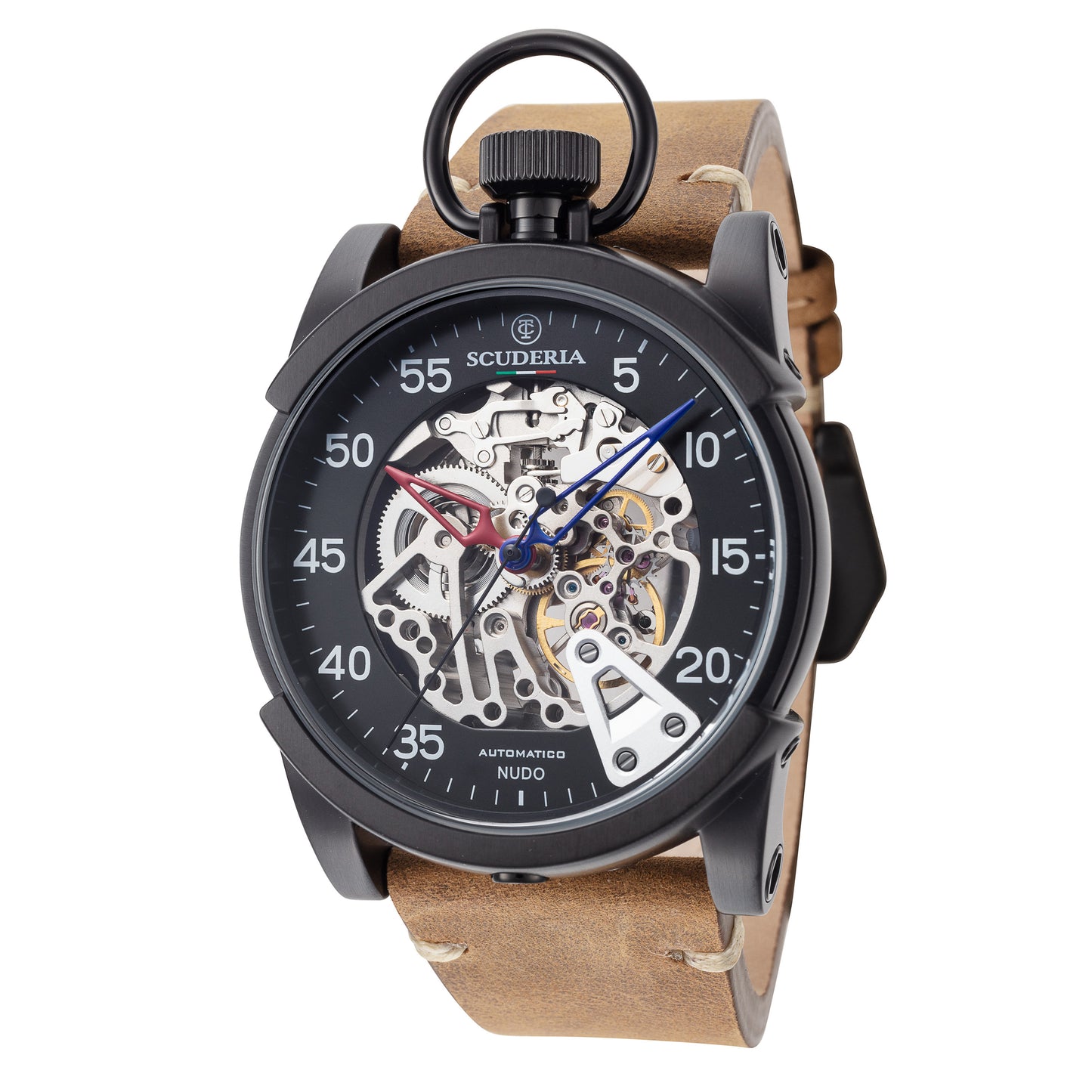 title:CT Scuderia Men's CT-213-P Corsa Automatico 44mm Automatic Watch;color:Brown