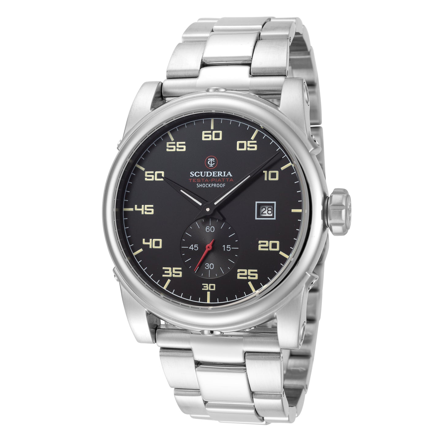 title:CT Scuderia Men's CT-246-P Testa Piatta 42mm Automatic Watch;color:Silver