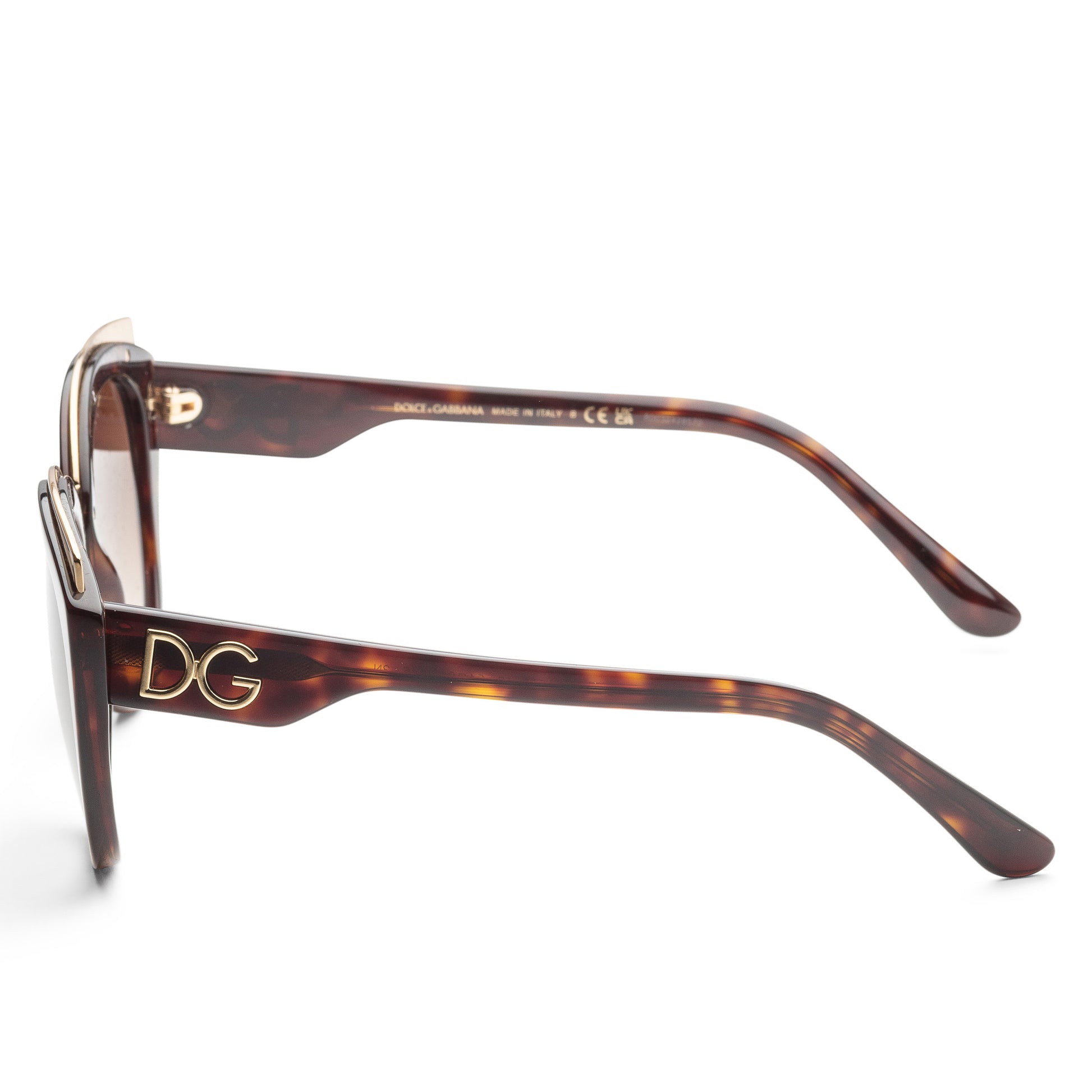 title:Dolce & Gabbana Women's 54mm Havana Sunglasses DG4383-502-13;color:Havana frame, Brown Gradient Dark Brown lens