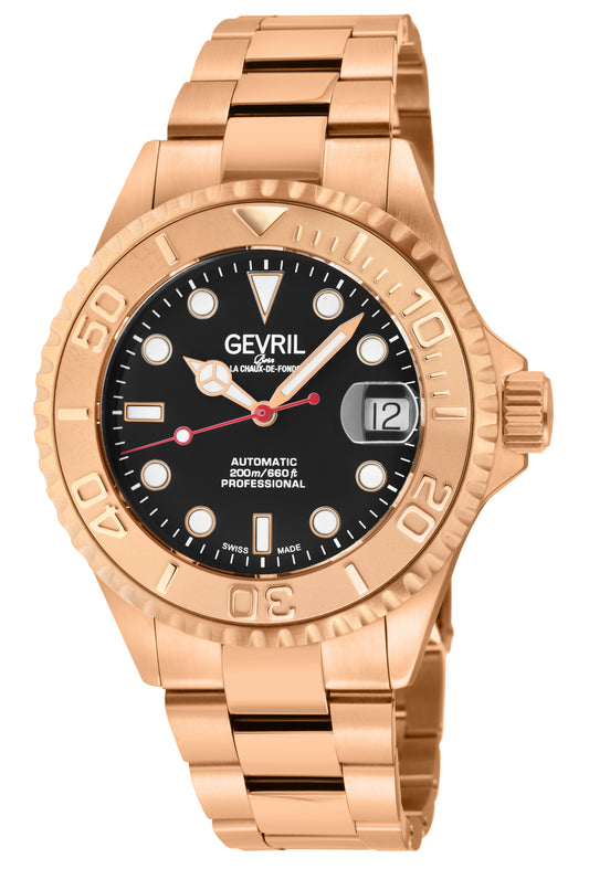 title:Gevril Men's Wall Street 39mm Automatic Watch 4757B;color:Black