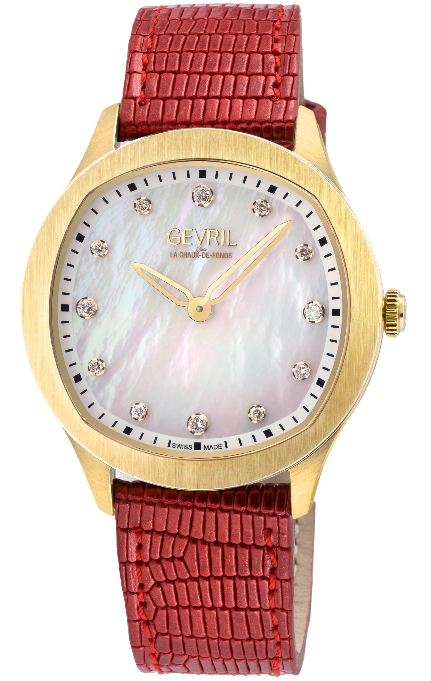 title:Gevril Women's Morcote 36mm Quartz Watch 10021;color:White Mother-of-Pearl