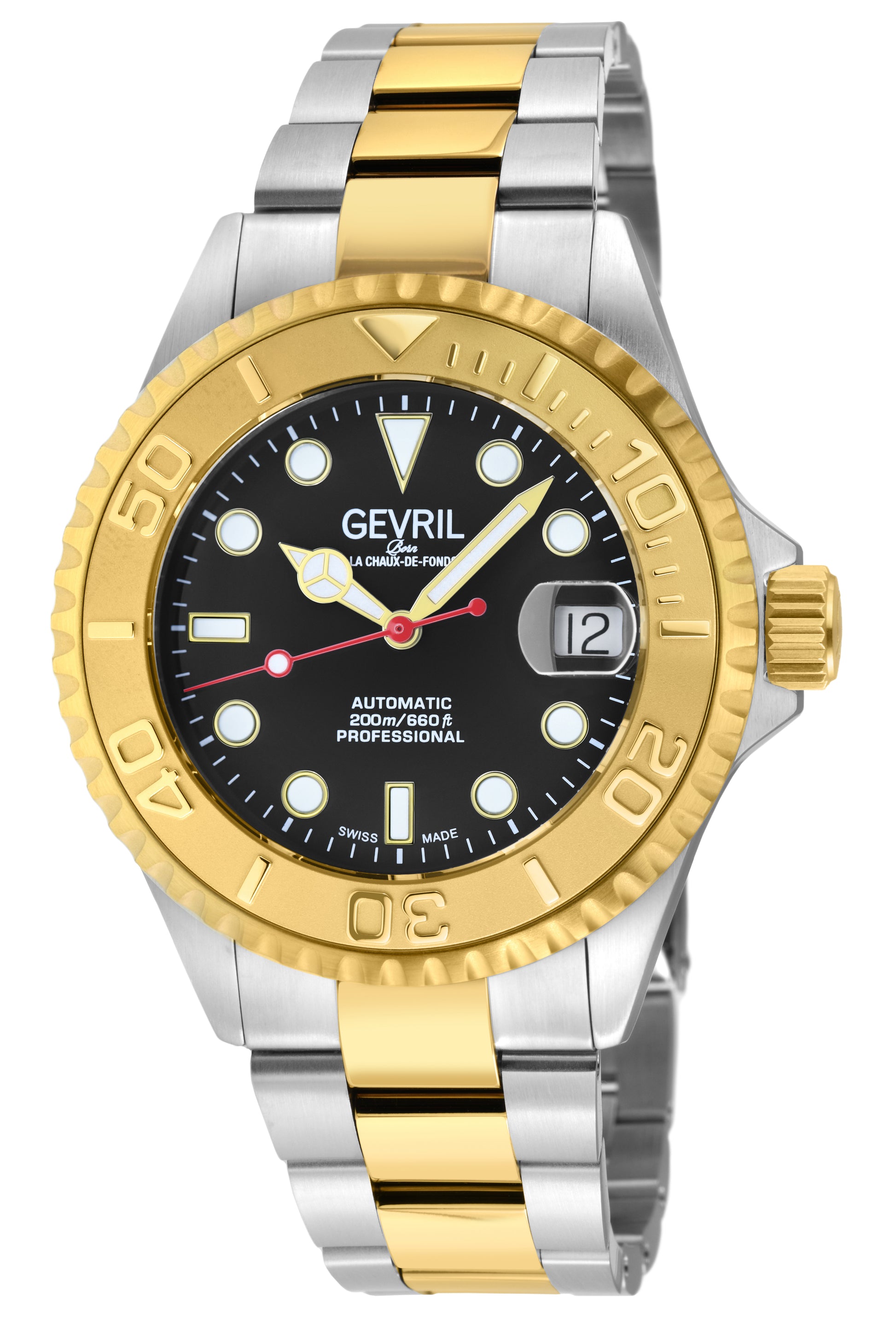 title:Gevril Men's Wall Street 39mm Automatic Watch 4755B;color:Black