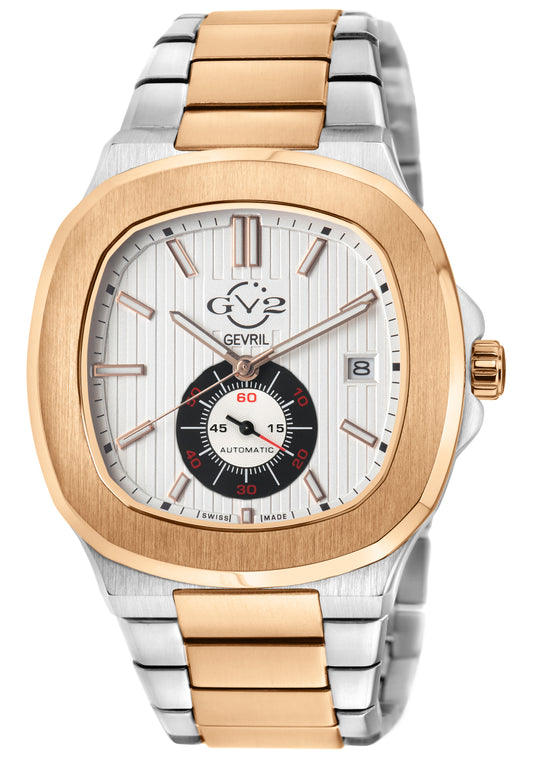 title:GV2 by Gevril Men's Potente 40mm Automatic Watch 18303B;color:White