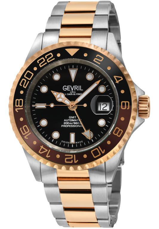 title:Gevril Men's Wall Street 43mm Automatic Watch 4957A;color:Black