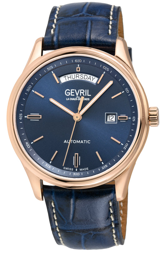 title:Gevril Men's Excelsior 42mm Automatic Watch 48204;color:Blue