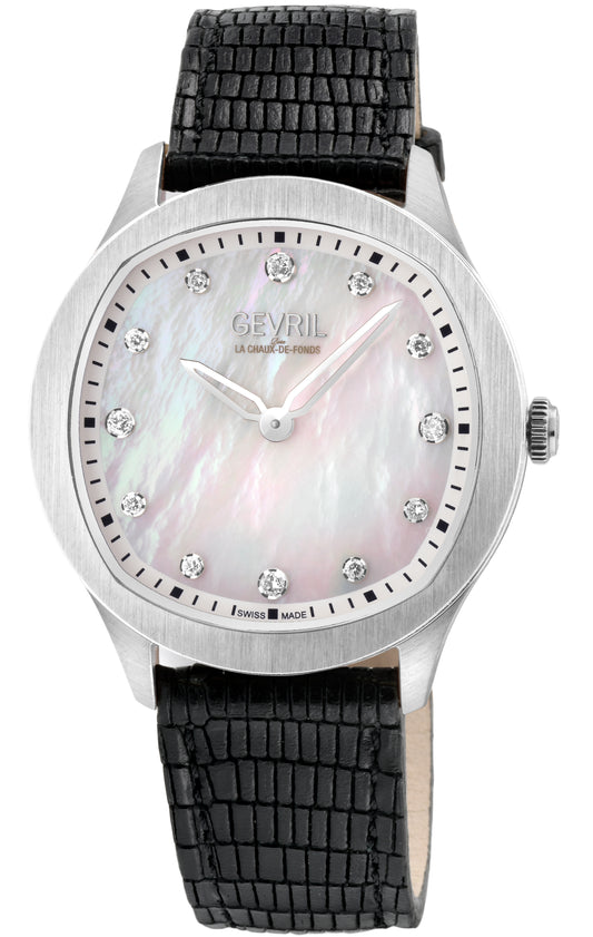 title:Gevril Women's Morcote 36mm Quartz Watch 10041;color:White Mother-of-Pearl