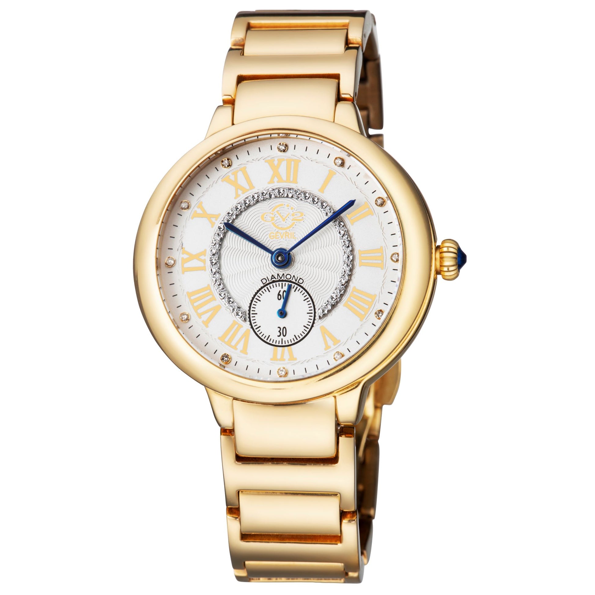 title:GV2 by Gevril Women's Rome 36mm Quartz Watch 12208B;color:White