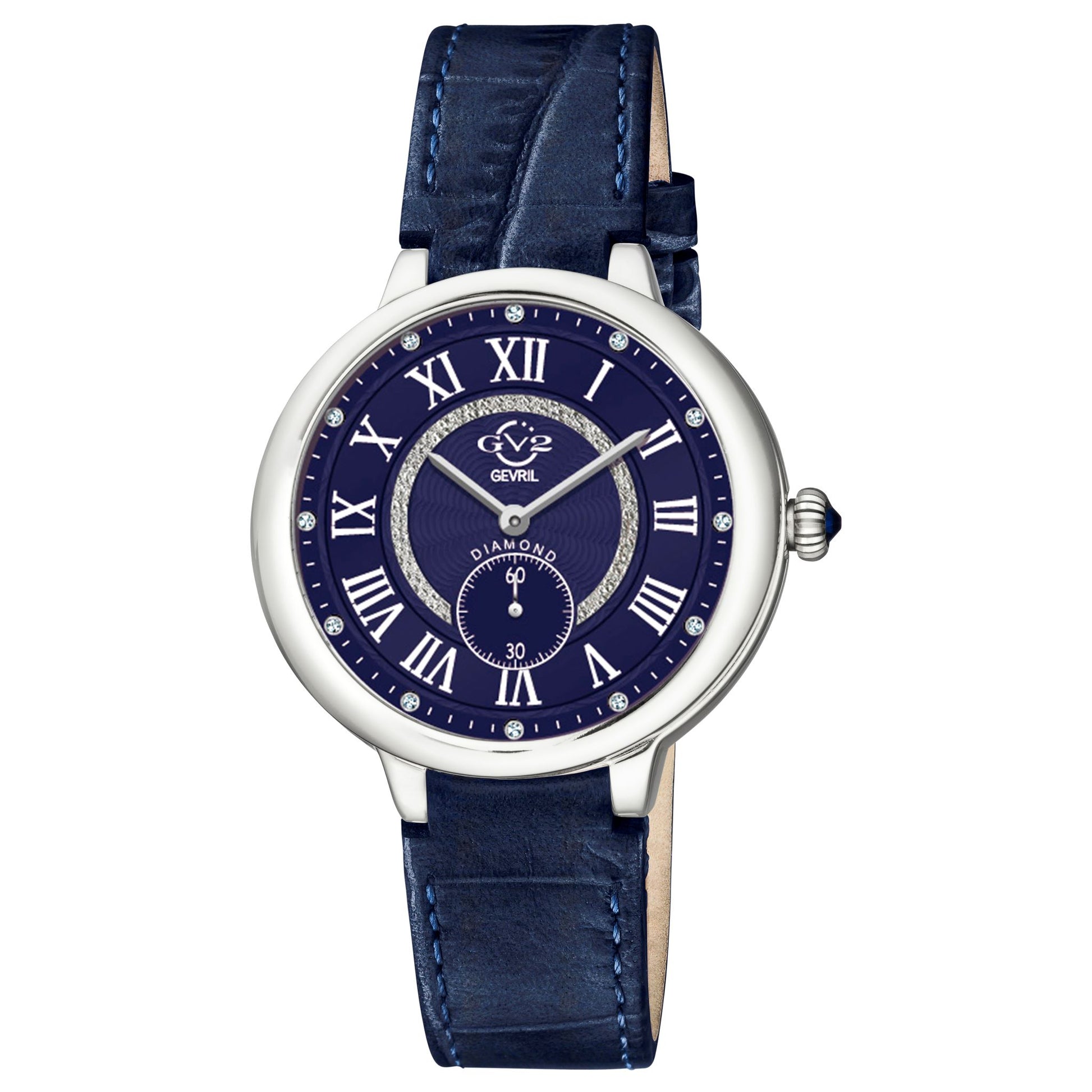 title:GV2 by Gevril Women's Rome 36mm Quartz Watch 12205;color:Blue