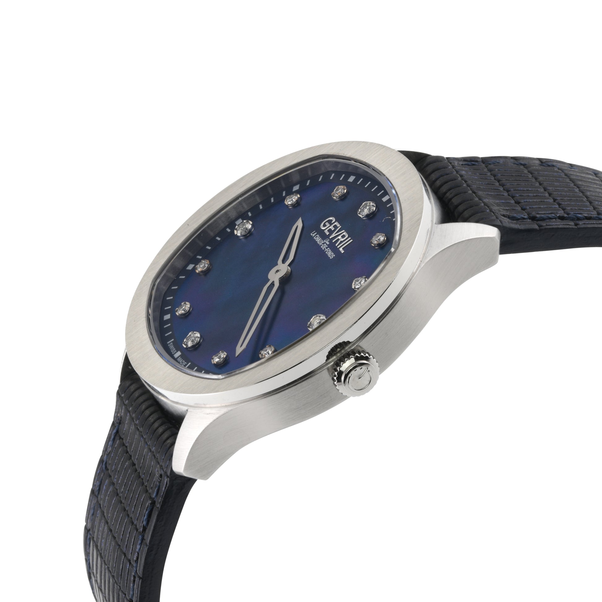 title:Gevril Women's Morcote 36mm Quartz Watch 10043;color:Blue Mother-of-Pearl