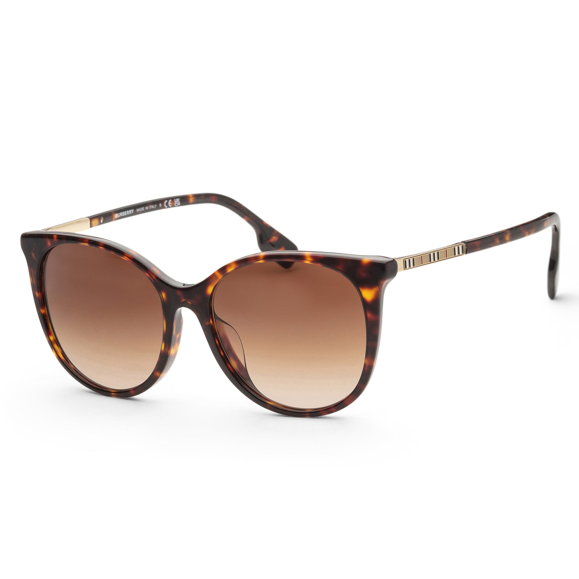 title:Burberry Women's Alice 55mm Dark Havana Sunglasses BE4333F-300213;color:Dark Havana frame, Brown Gradient lens