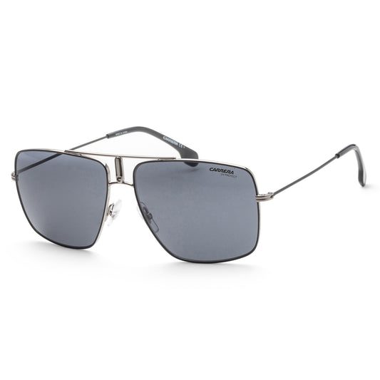 title:Carrera Unisex 60mm Ruthenium Matte Black Sunglasses CA1006S-0TI7-IR;color:Ruthenium Matte Black frame, Grey lens