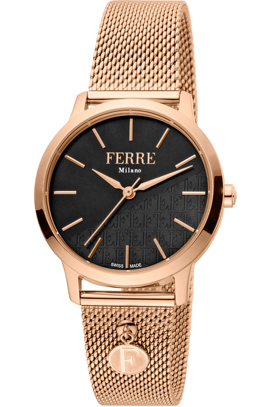 title:Ferre Milano Women's FM1L152M0091 Fashion 32mm Quartz Watch;color:Gold