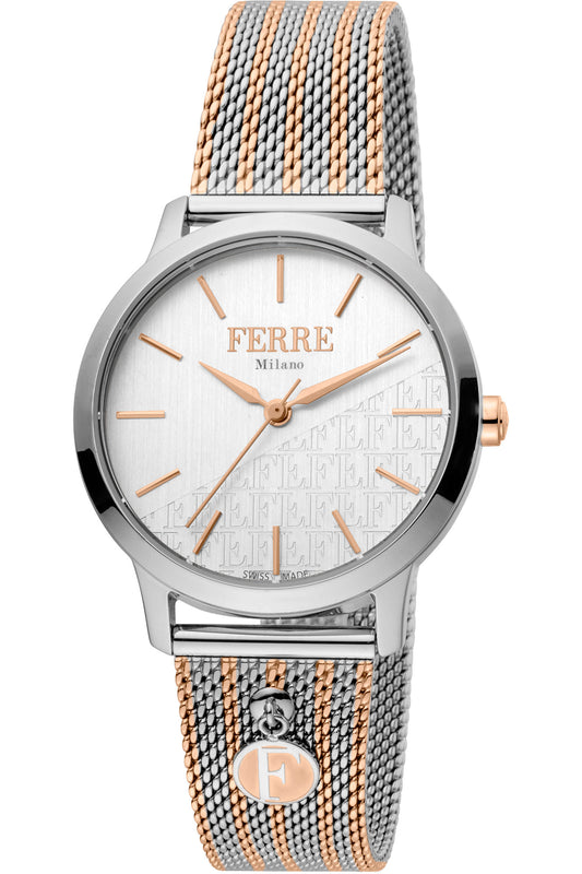 title:Ferre Milano Women's FM1L152M0111 Fashion 32mm Quartz Watch;color:Silver