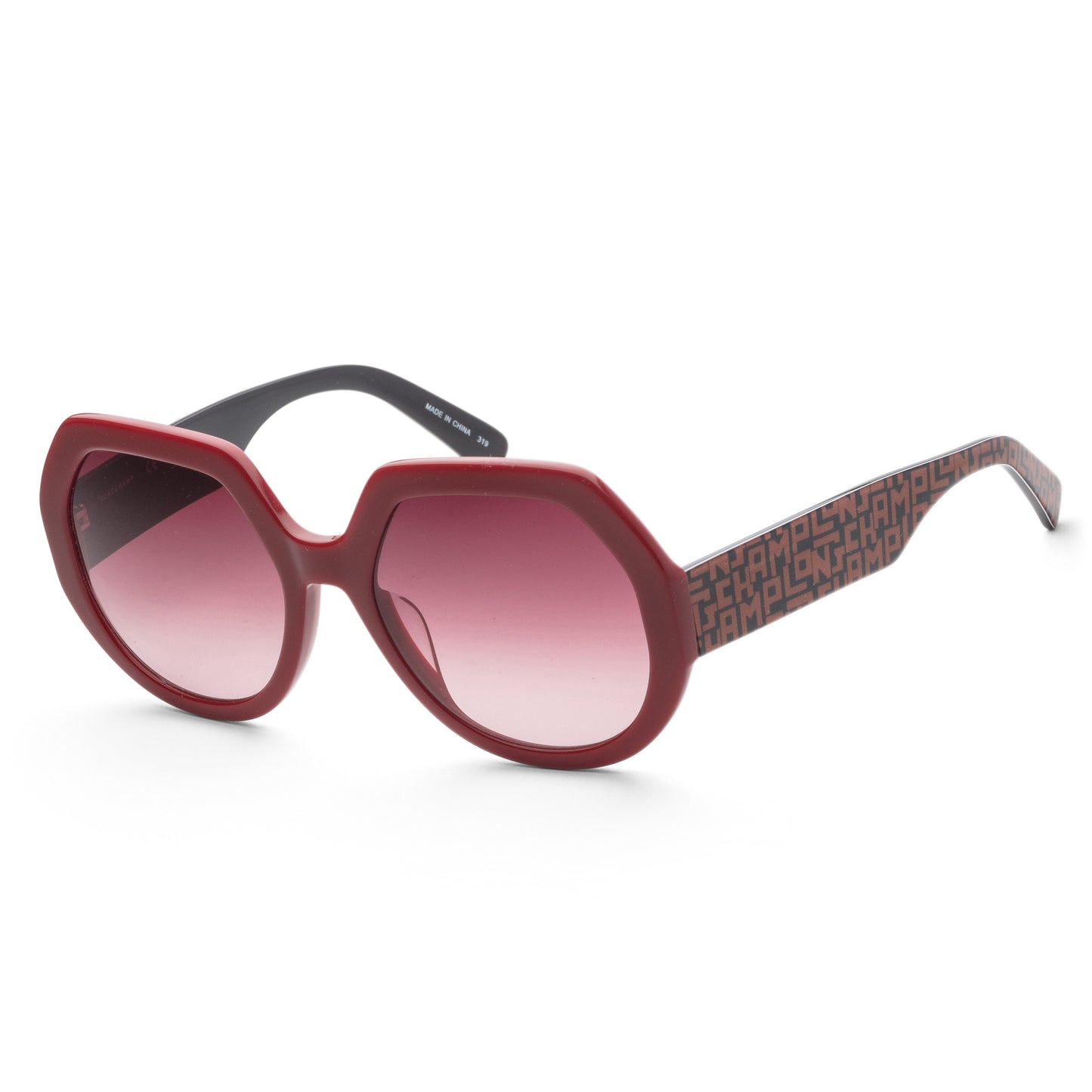 title:Longchamp Women's 55mm Brick Sunglasses LO655S-726;color:Brick Frame, Grey Gradient Lens