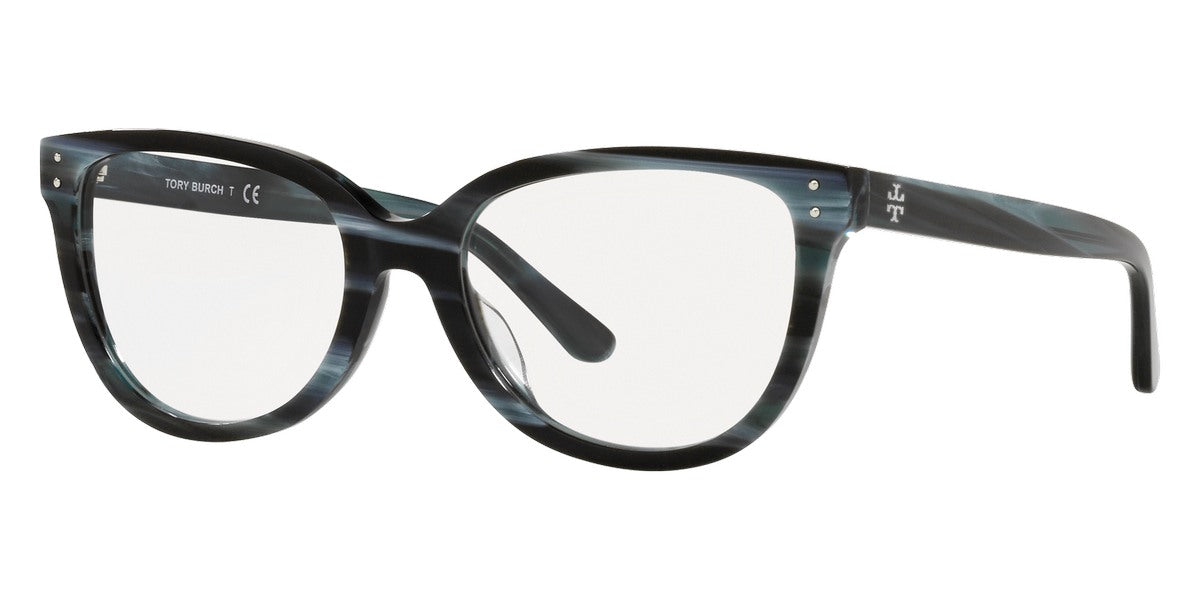 title:Tory Burch Women's 51mm Sky Blue Horn Opticals TY2121U-1869;color:Sky Blue Horn frame, Demo lens