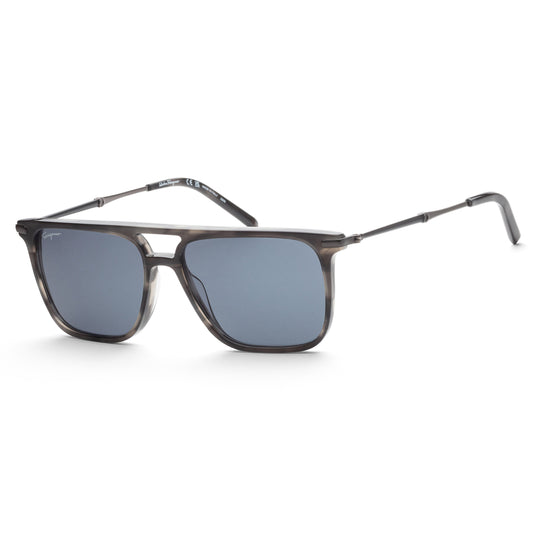 title:Ferragamo Men's SF966S-003 Fashion 57mm Striped Grey Sunglasses;color:Striped Grey