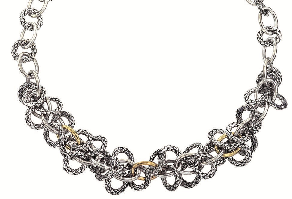 title:Alisa Women's Sterling Silver & 18K Gold 16 in. Necklace;color:not applicable