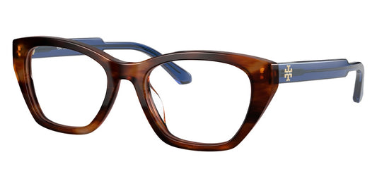 title:Tory Burch Women's 52mm Dark Wood Opticals TY2115U-1837;color:Dark Wood frame, Demo Lens