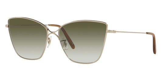 title:Oliver Peoples Women's 60mm Gold Sunglasses OV1288S-52718E;color:Gold frame, Olive Gradient lens