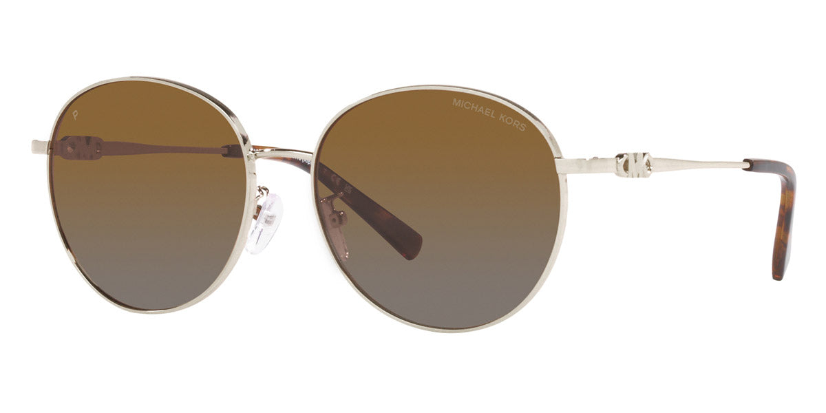 title:Michael Kors Women's MK1119-1014T5 Alpine 57mm Light Gold Sunglasses;color:Light Gold