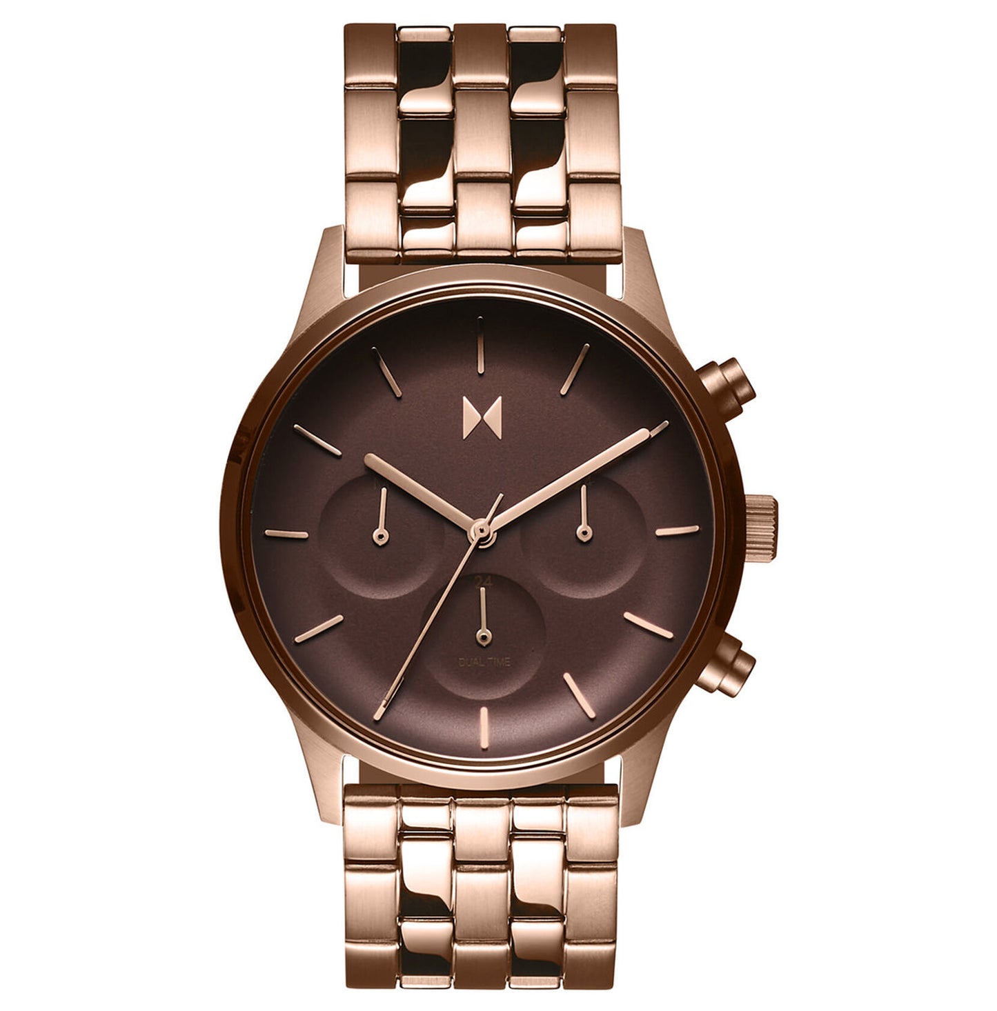 title:MVMT Women's 28000063 Duet 38mm Quartz Watch;color:Rose Gold