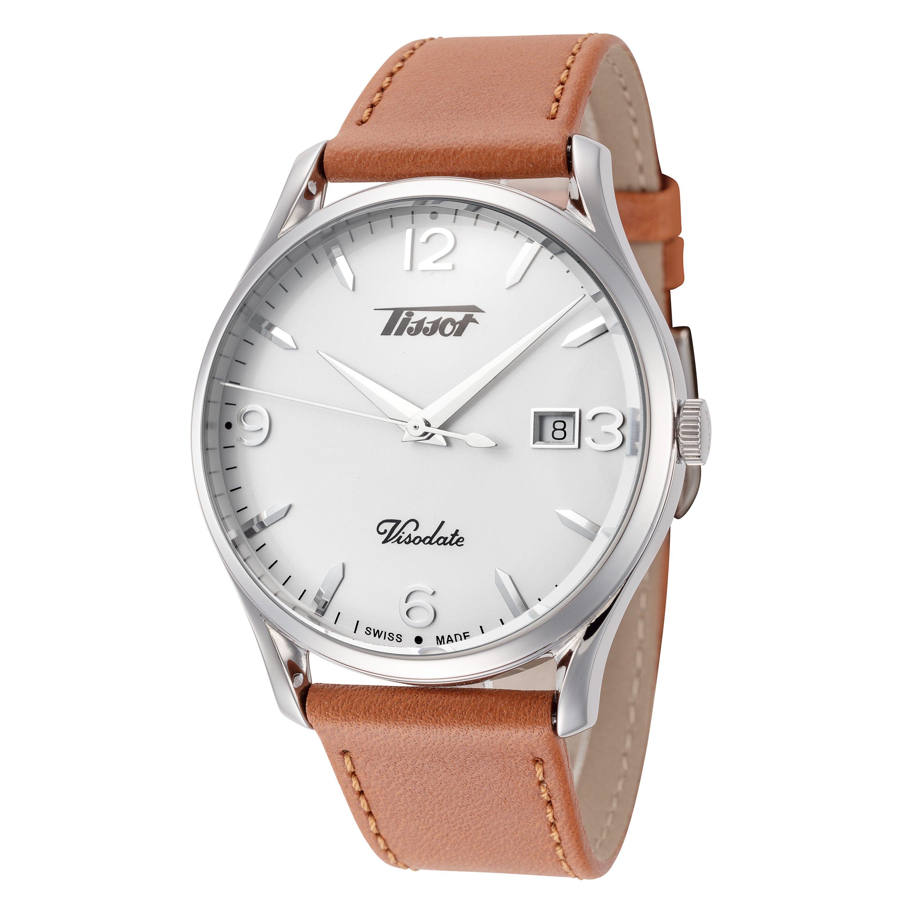 title:Tissot Men's T118.410.16.277.00 Heritage Visodate 40mm Quartz Watch;color:Brown