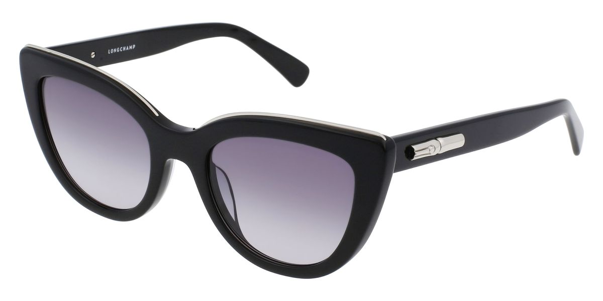 Longchamp Women's LO686S-001 Fashion Black Sunglasses - Ruumur