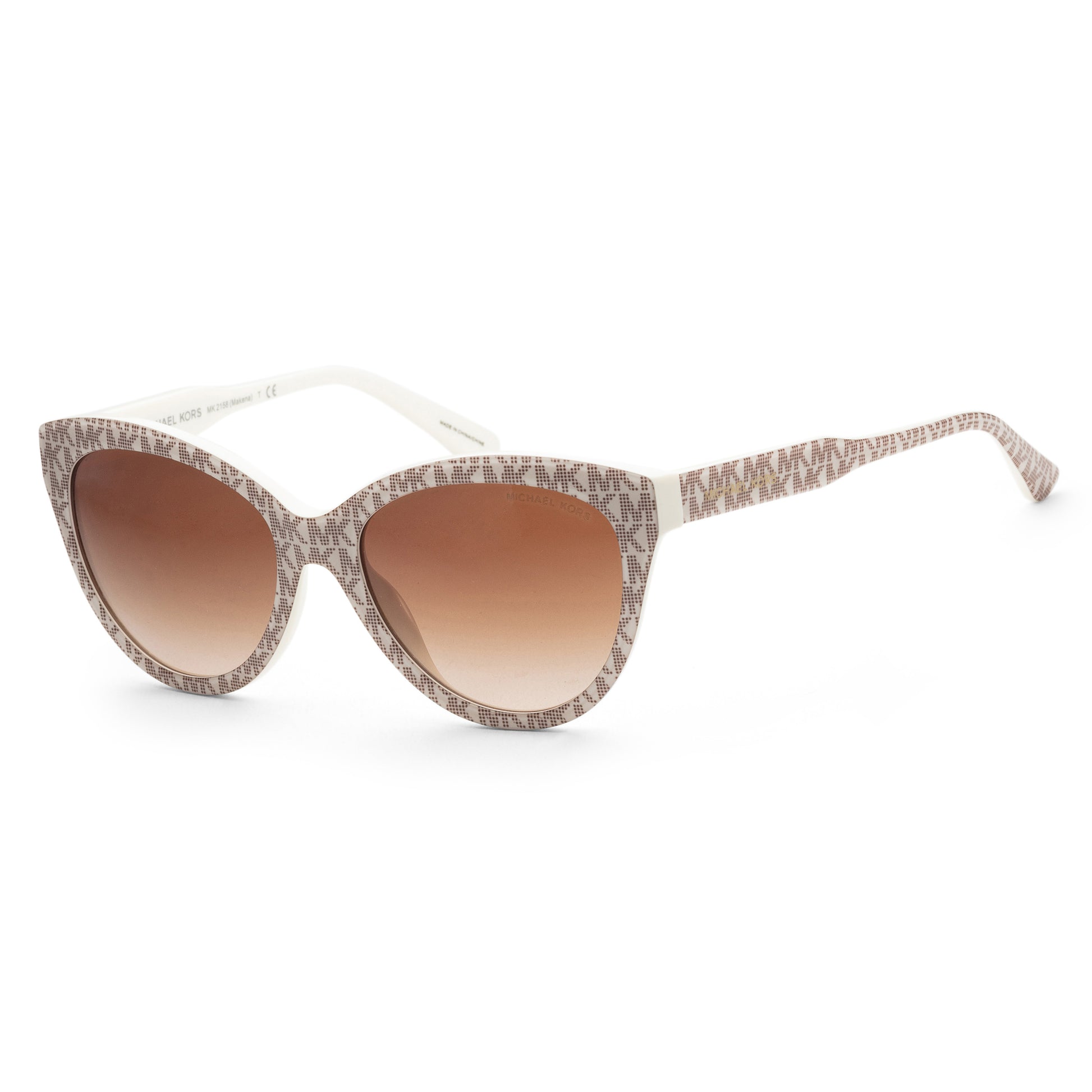 title:Michael Kors Women's MK2158-309213 Makena 55mm Signature Vanilla Sunglasses;color:Signature Vanilla