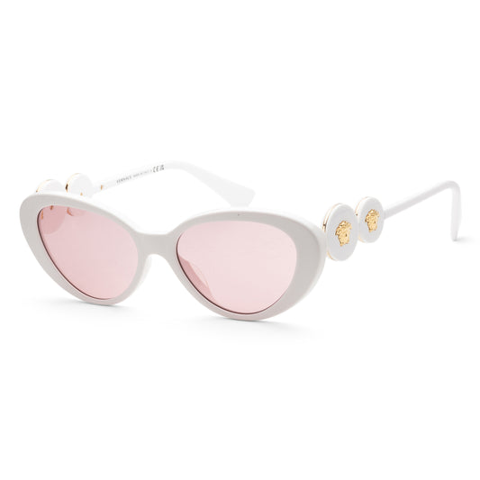 title:Versace Women's Fashion VE4433U-314-84 54mm Optical White Sunglasses;color:Optical White