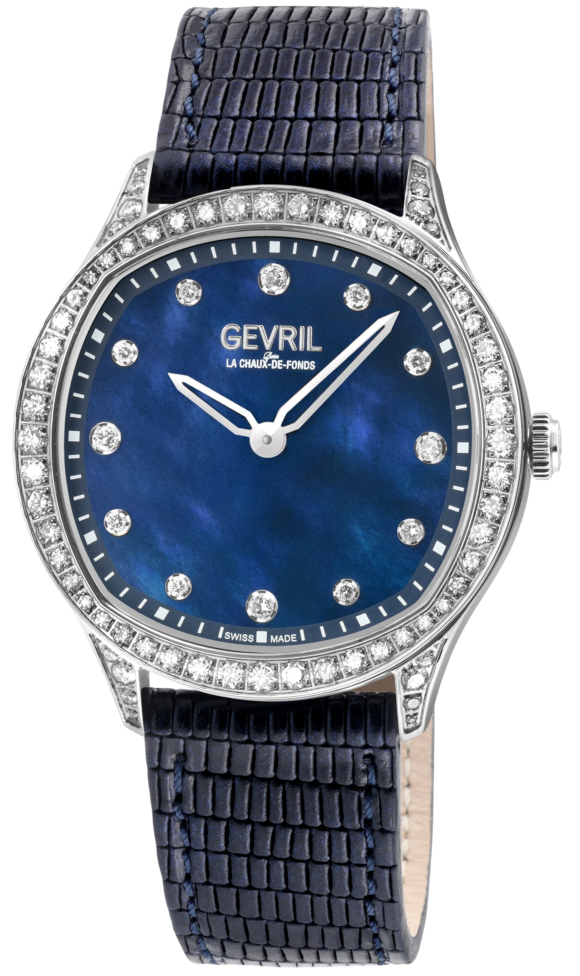 title:Gevril Women's Morcote 36mm Quartz Watch 10243;color:Blue Mother-of-Pearl