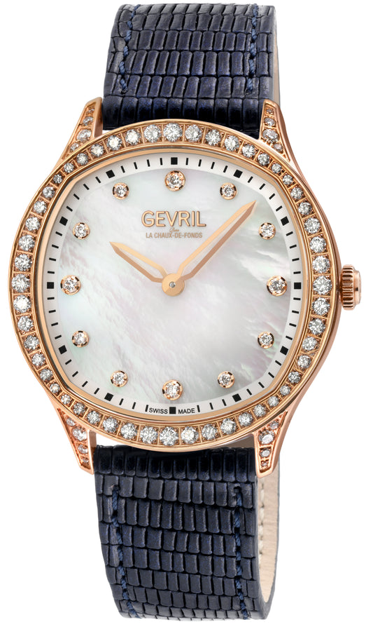 title:Gevril Women's Morcote 36mm Quartz Watch GV-10251;color:White Mother-of-Pearl