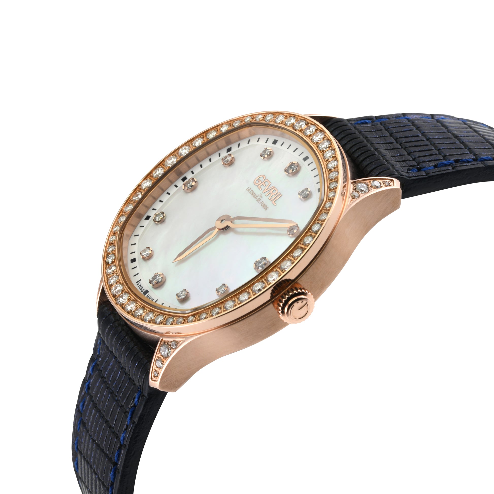 title:Gevril Women's Morcote 36mm Quartz Watch GV-10251;color:White Mother-of-Pearl