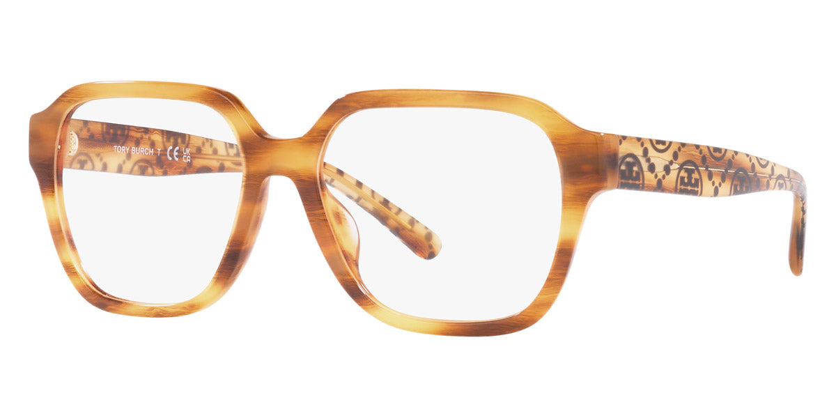 title:Tory Burch Women's 53mm Honey Wood Opticals TY2130U-1925;color:Honey Wood frame, Demo Lens lens