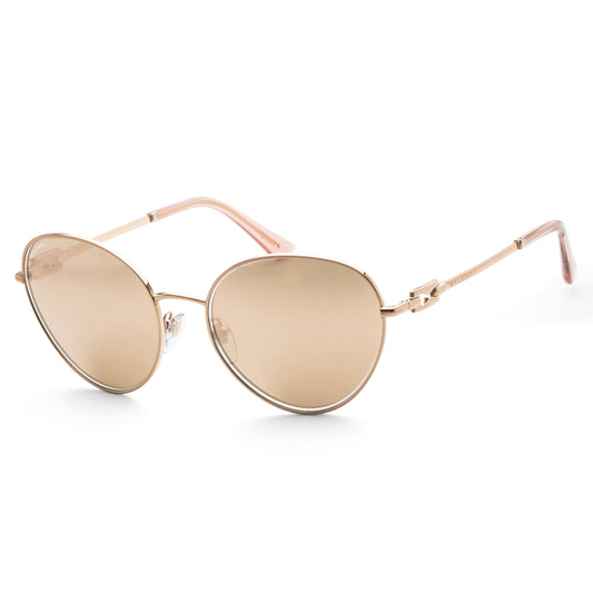 title:Bulgari Women's 58 mm Rose Gold Sunglasses BV6174-20140W;color:Rose Gold frame, Clear Mirror Real Rose Gold lens