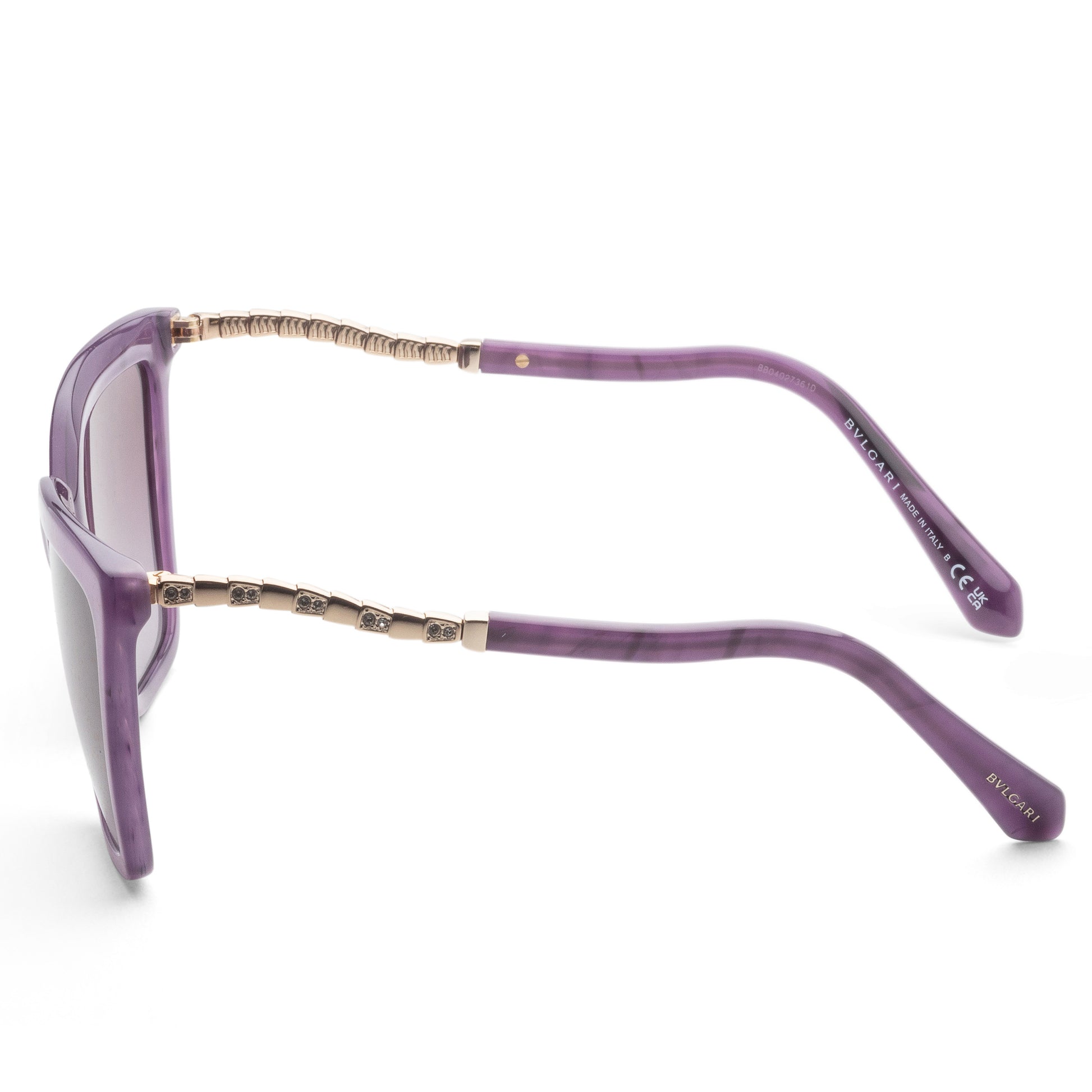 title:Bulgari Women's 57mm Violet Sunglasses BV8255B-55178H;color:Violet frame, Violet Gradient lens