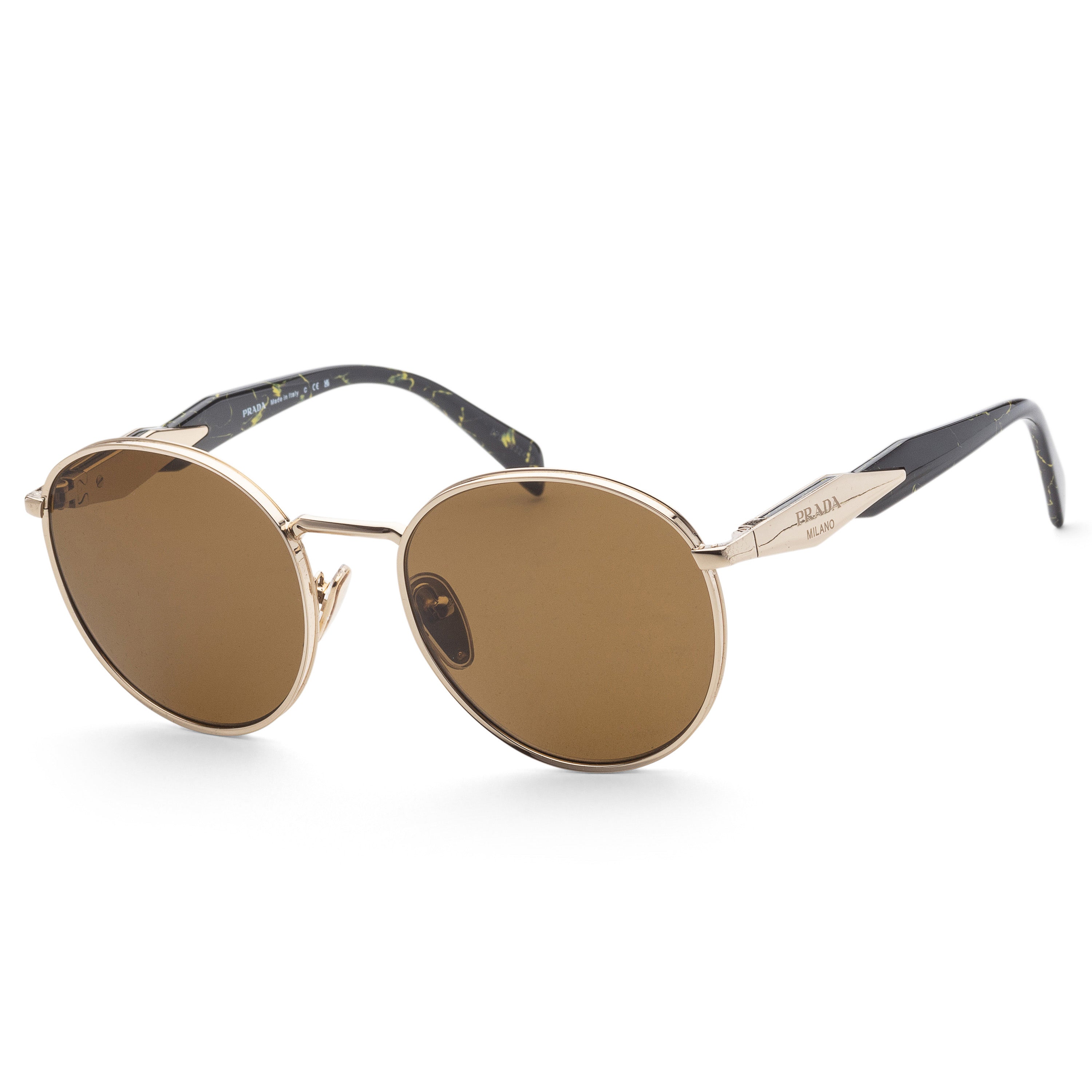 title:Prada Women's PR-56ZS-ZVN01T Fashion 54mm Pale Gold Sunglasses;color:Pale Gold