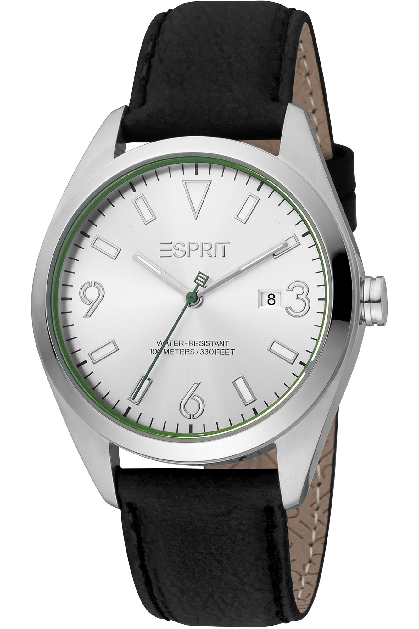 title:Esprit Men's ES1G304P0245 Mason 40mm Quartz Watch;color:Grey Dial Black Band