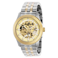 title:Invicta Men's IN-37965 42mm Gold Dial Manual-Wind Watch;color:Silver and Gold