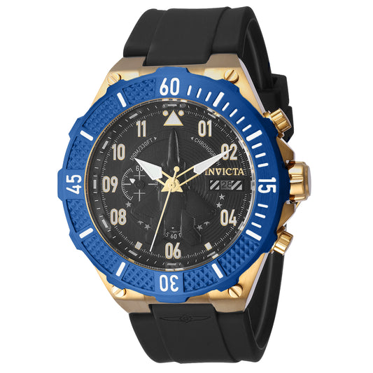 Invicta Men's 50mm Black Dial Quartz Watch - Ruumur