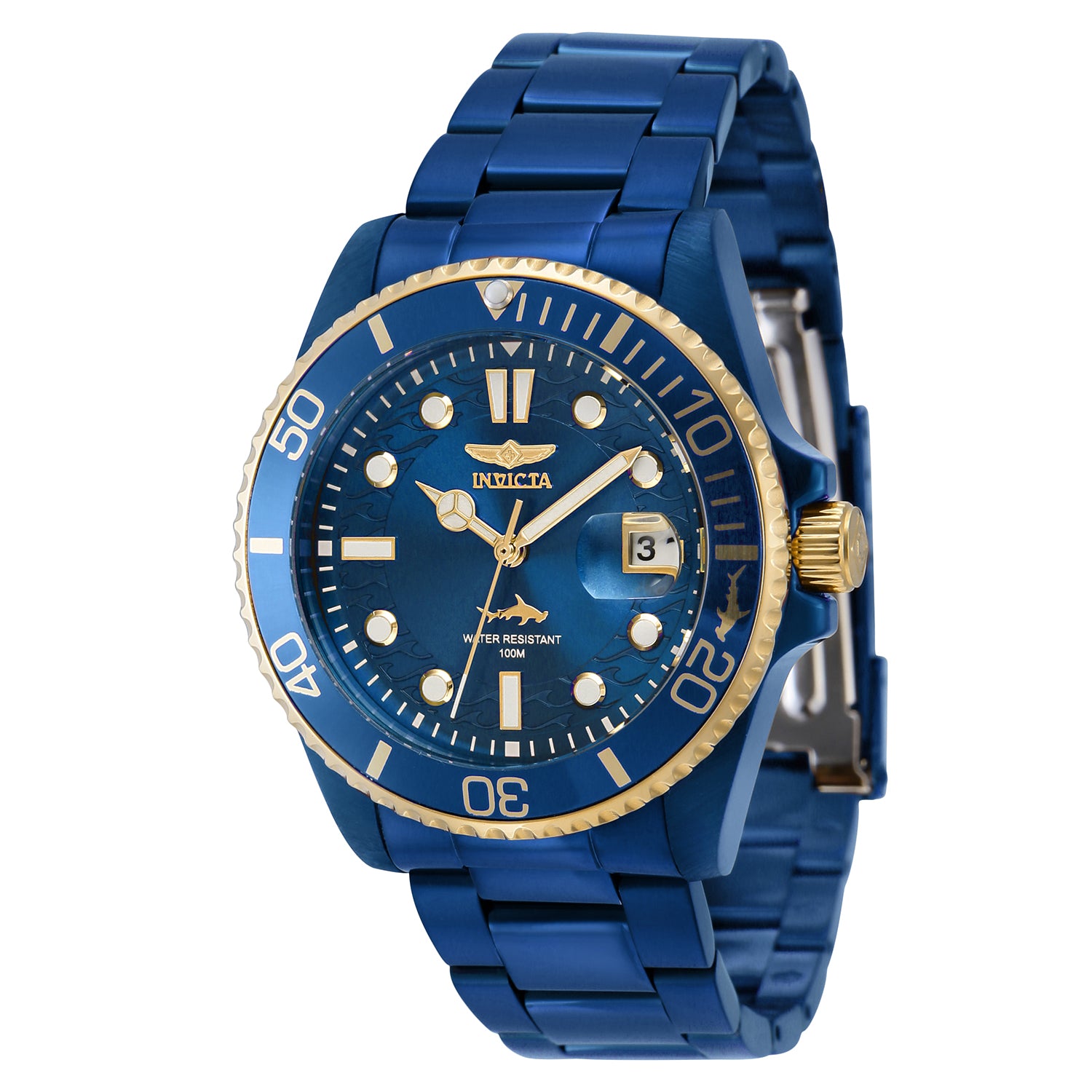 title:Invicta Women's IN-40878 38mm Blue Dial Quartz Watch;color:Blue