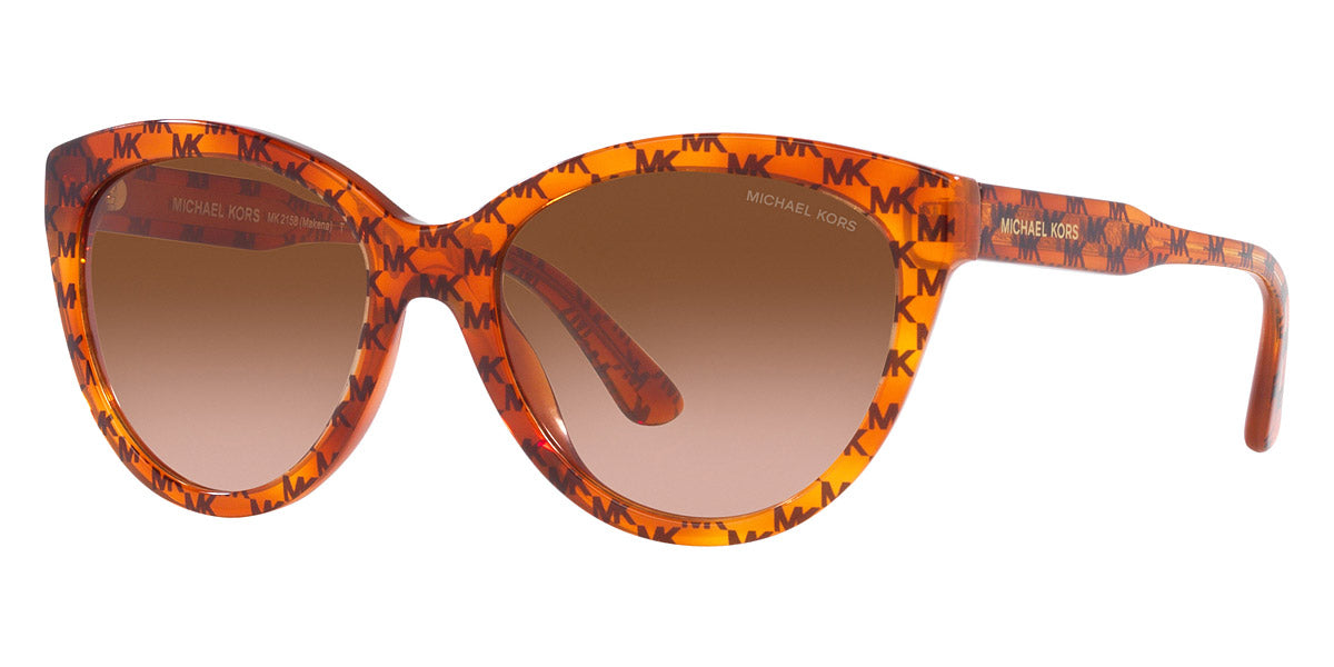 title:Michael Kors Women's MK2158-34453B-55 Makena 55mm Amber Mk Heritage Sunglasses;color:Amber Mk Heritage