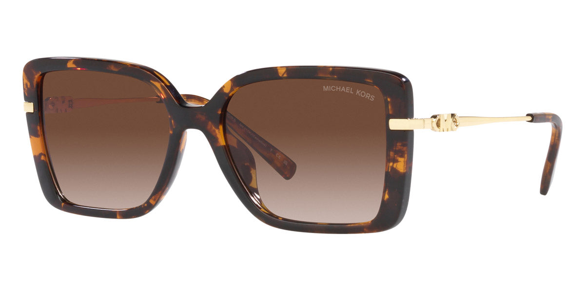 title:Michael Kors Women's 55mm Dark Tortoise Sunglasses MK2174U-300613-55;color:Dark Tortoise frame, Brown Gradient lens