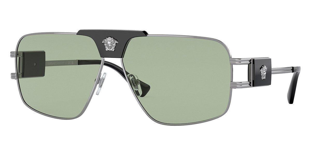 title:Versace Men's VE2251-1001-2-63 Fashion 63mm Gunmetal Sunglasses;color:Gunmetal