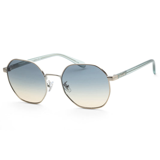 Coach Women's Fashion HC7147-90014M-56 56mm Shiny Silver Sunglasses - Ruumur