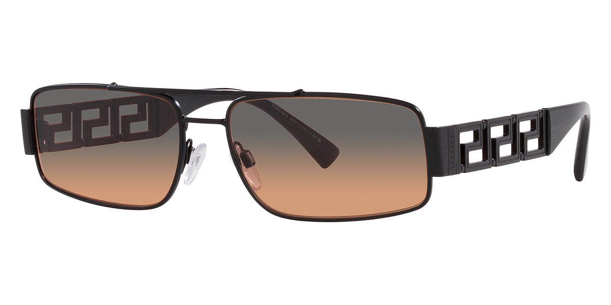 title:Versace Men's VE2257-126118-60 Fashion 60mm Matte Black Sunglasses;color:Matte Black