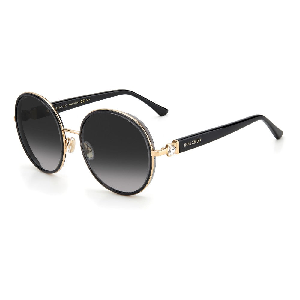 title:Jimmy Choo Women's PAS-02F7-9O Pam 57mm Gold Grey Sunglasses;color:Gold Grey