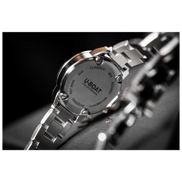 title:U-Boat Women's Classico 30mm Quartz Watch UB-8899;color:Silver