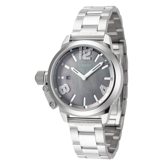 title:U-Boat Women's Classico 30mm Quartz Watch UB-8899;color:Silver