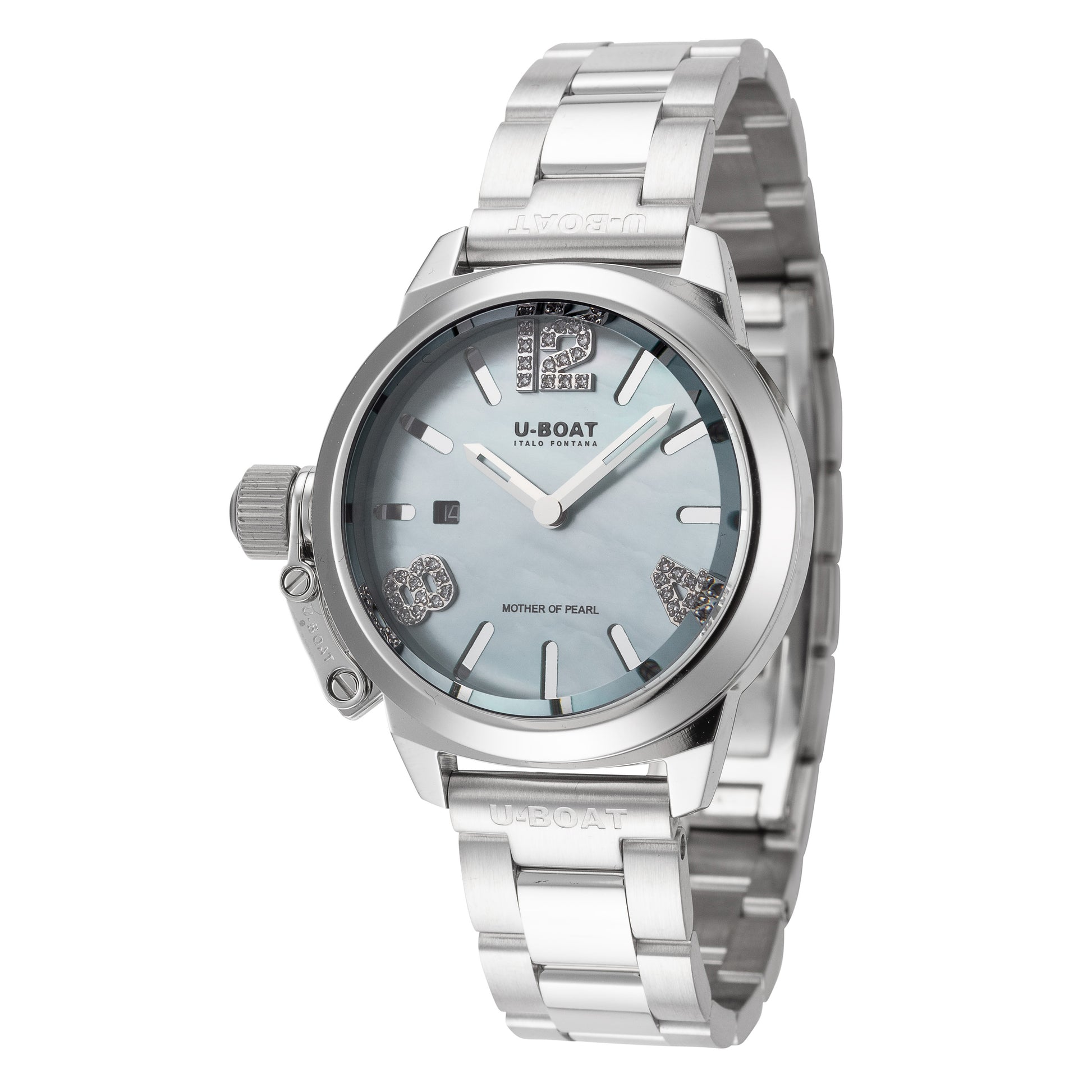 title:U-Boat Women's Classico 30mm Quartz Watch UB-8900;color:Silver