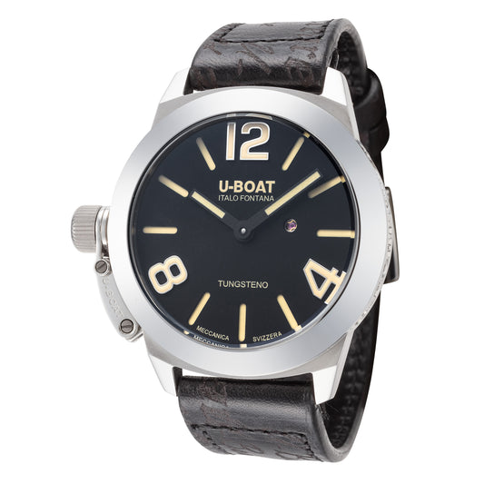 title:U-Boat Men's Stratos 40mm Manual-Wind Watch UB-9002;color:Dark Brown